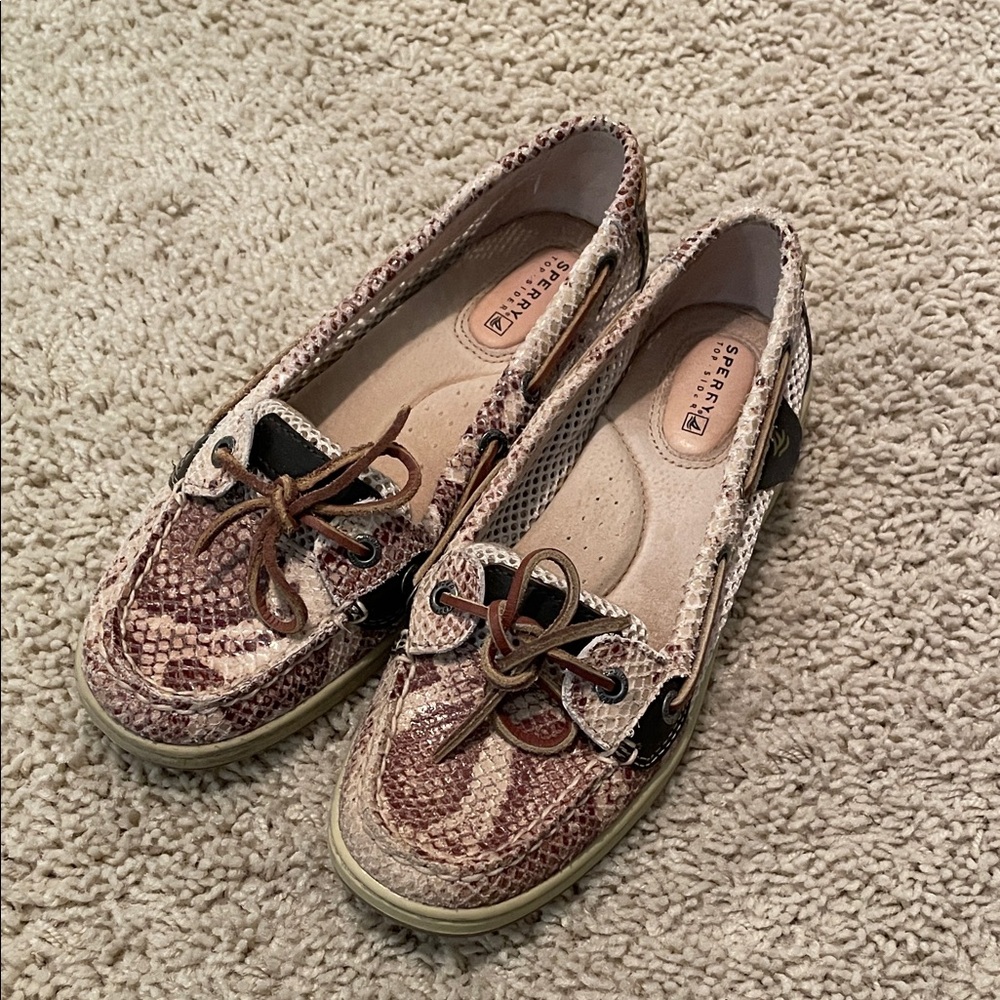 Sperry Women's Snakeskin Pattern Loafers